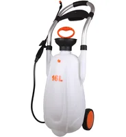 

Seesa 16L plastic hand compression garden sprayer machine with handcart wheels