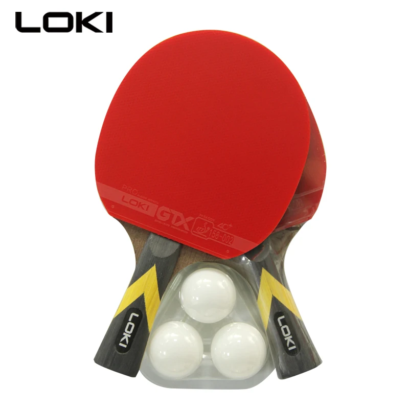 
LOKI Customized logo good quality professional table tennis racket set 