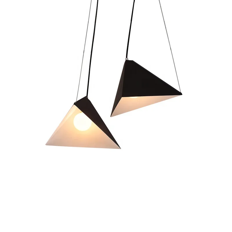 

Nordic modern Minimalist art creative triangle hat led pendant light for kitchen bedroom lighting