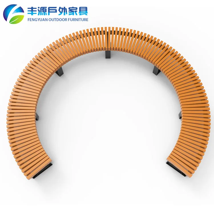 Customized Pe Recycled Plastic Round Tree Chair Square Commercial