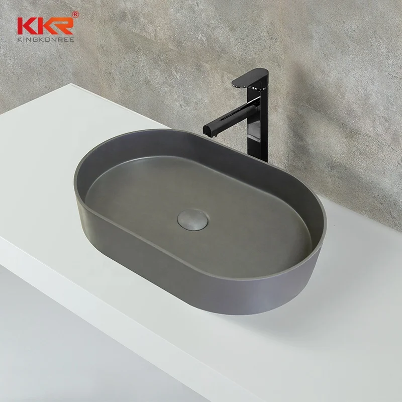 2020 New lavatory solid surface stone countertop wash sink