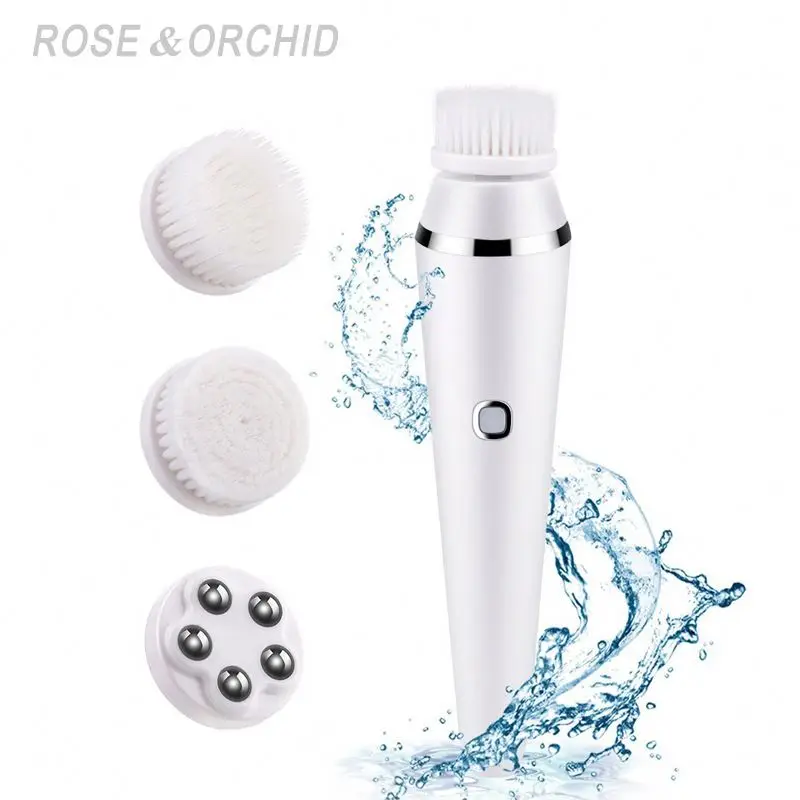 

Charging Beauty Equipment Facial Skin Scrubber Sonic Rotating Cleansing Brush, White or customized