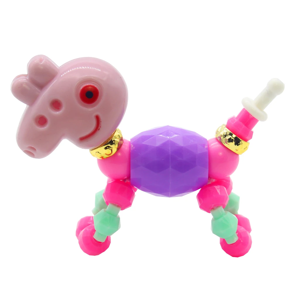 

children DIY toy animal bracelet magic animal distortion distortion necklace