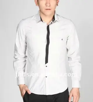 white long sleeve shirt mens outfit