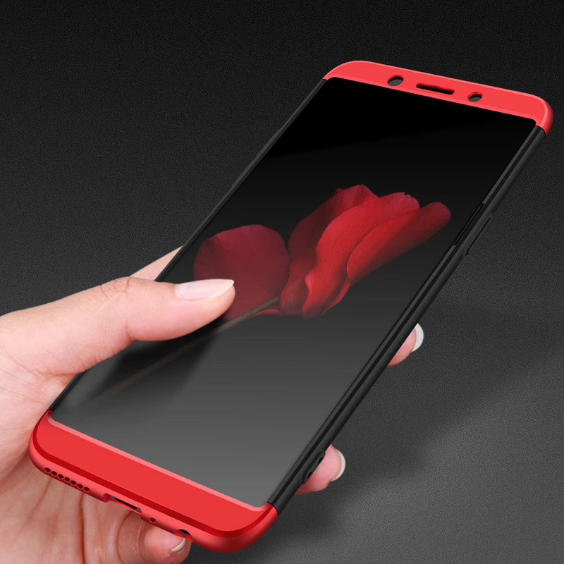 2018 hot sell 360 cover Removable 3in1 Hard PC Shield Back Cover Case for Samsung Galaxy A8 phone cases