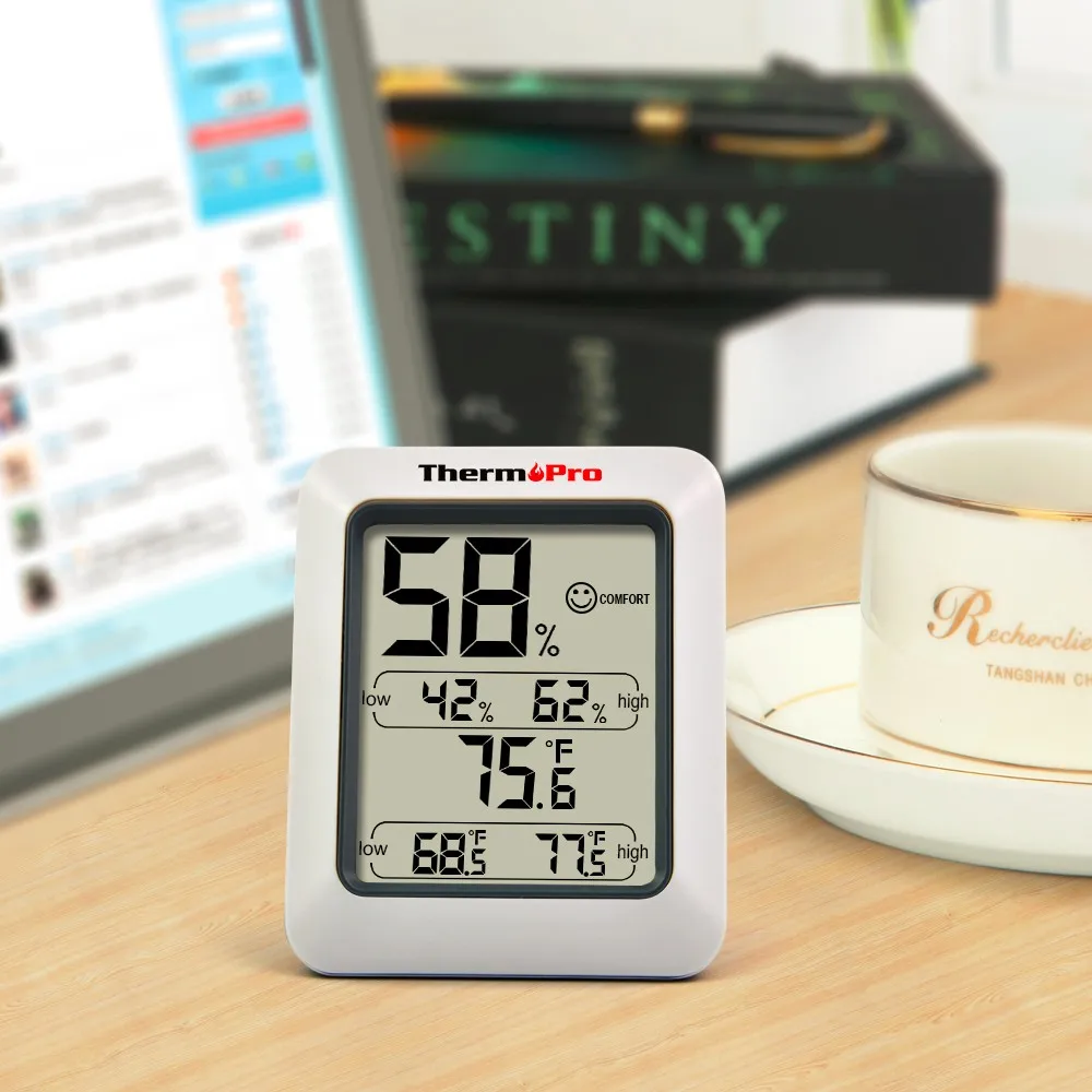 ThermoPro TP50 Digital Indoor Thermometer Hygrometer Temperature Humidity  Meter 6927082801728