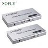120m HDMI Extender with USB Audio & Mic over IP KVM 1080P