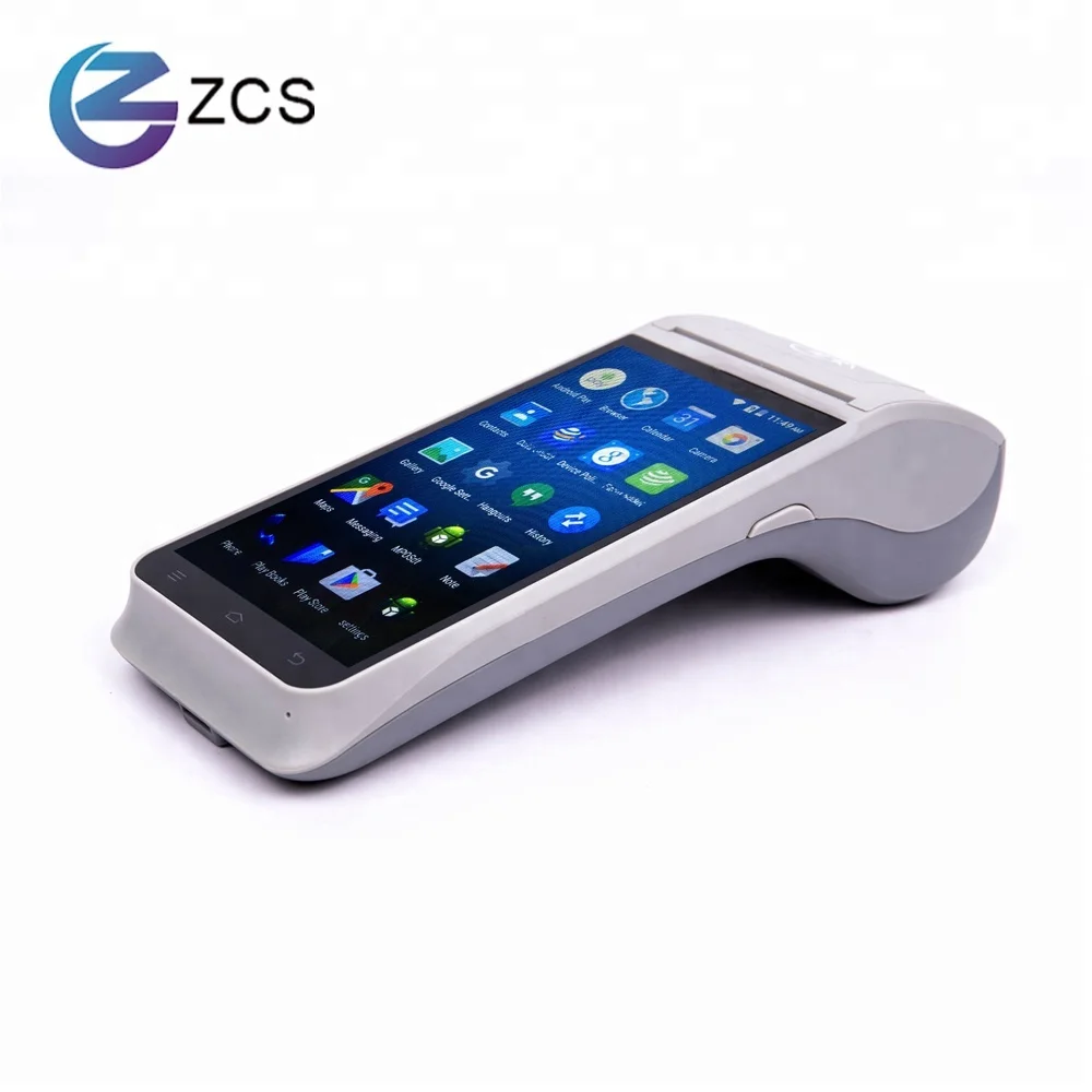 

Hot Sale 58mm built-in bluetooth WIFI 4G LTE machine pos receipt printer for supermarket, Gray