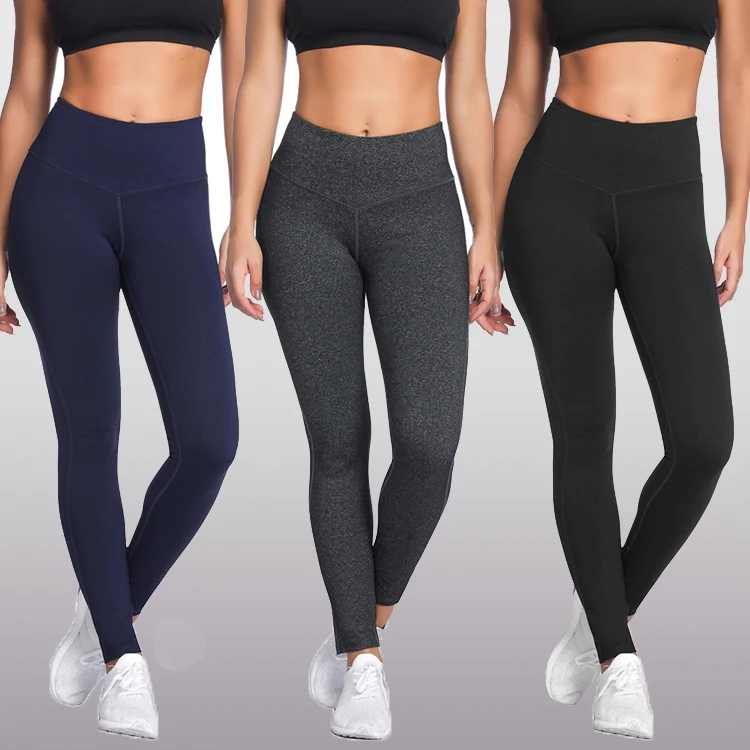 

Custom Logo Ladies High Waist 5 Solid Color Seamless Yoga Pants
