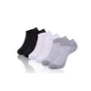 Good quality custom logo white and black work socks no-show summer men ankle socks