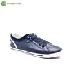 Black PU upper casual ankle vulcanized shoes for men