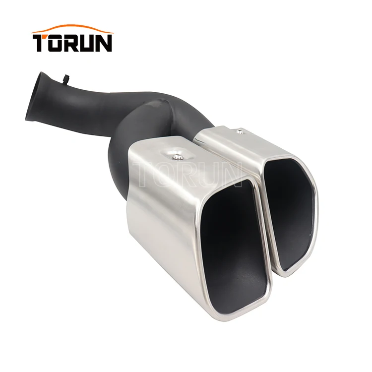 High Performance Chrome Exhaust Pipe For Porsche 14+ Cayenne 958 Square