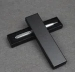 
China manufacturer wholesale custom eco-friendly matte black Lip and bottom hardboard carton paper gift pen packaging gift box 