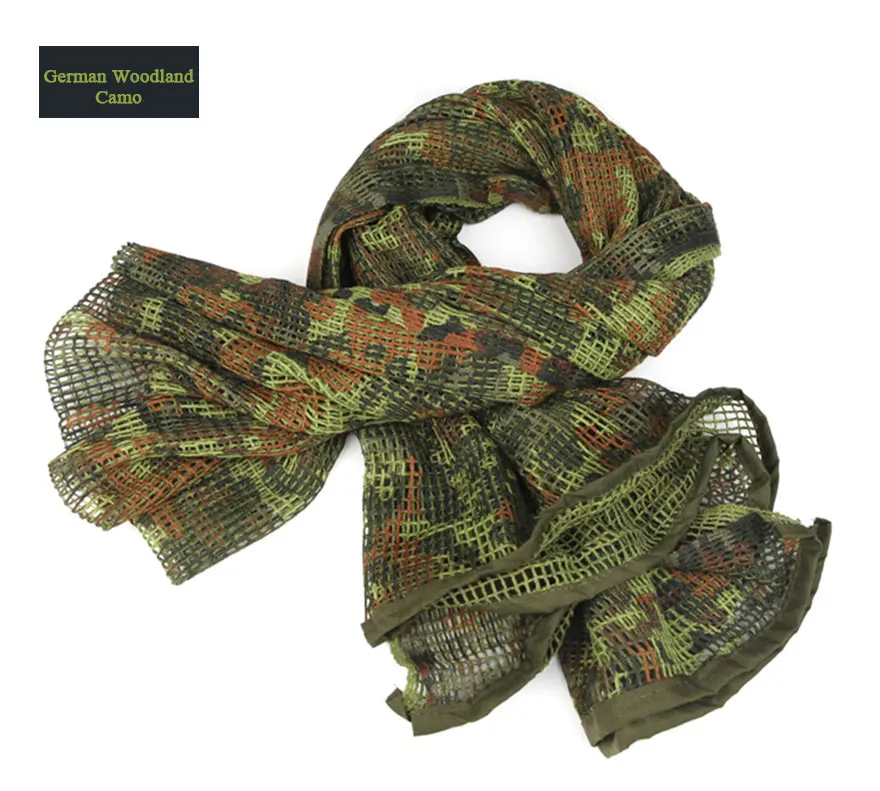 loogu 批发高品质美国战术网布军队军用围巾军事脖子迷彩围巾