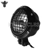 Aluminum Mesh Vintage Custom Motorcycle Headlight for Harley Chopper Cafe Racer