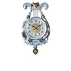 Harp shaped wall clock B8103-82