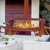 Vintage indoor smokeless metal gas fire heaters