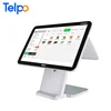 convenience store modern pos system supermarket double screen pos terminal
