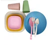 Eco friendly biodegradable bamboo fiber tableware