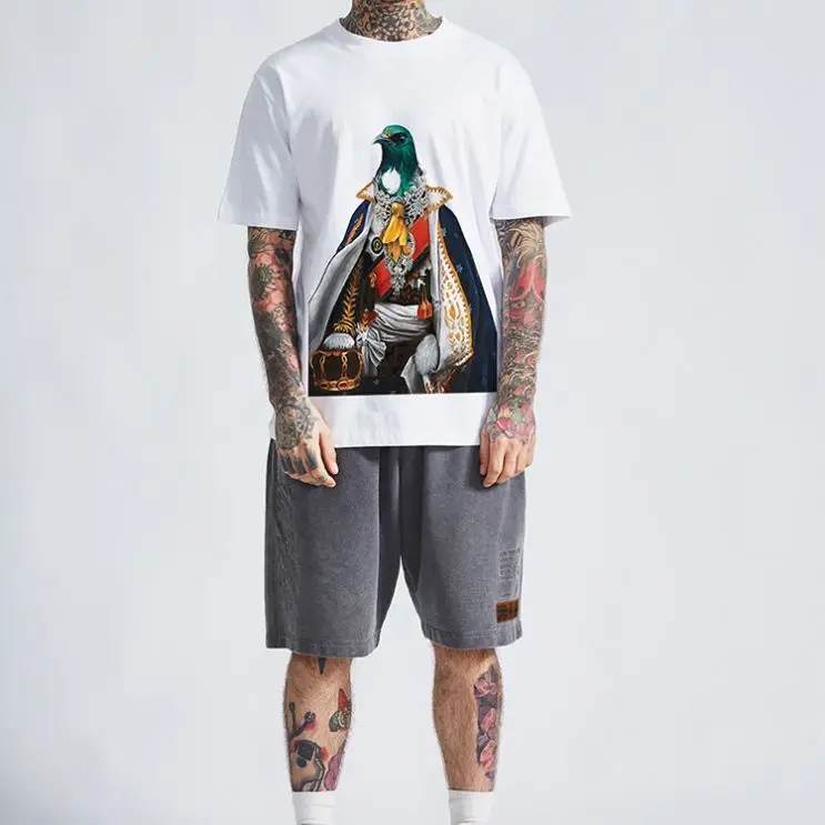 

China Customize T Shirt Yarn Cotton Korean Couple Full Slim Fit Gym T-Shirt, Multi colors