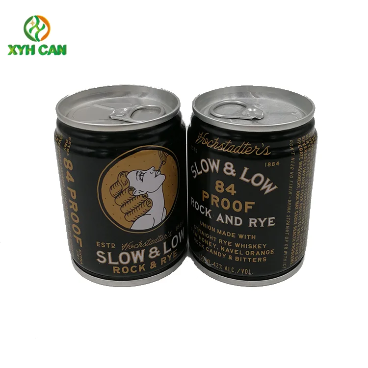 70-133mm Height multifunctional professional whiskey tin can packaging