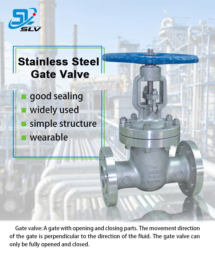 Sus 304 316 Wcb Cast Steel Water Dn100 2 6 8 Inch Gate Valve With Hand