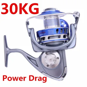 MX6000 30KG Power Drag 4.7:1 12+1 Ball Bearings Spinning Reels Heavy Duty Sea Fishing Boat Fishing Jigging Fishing Reel