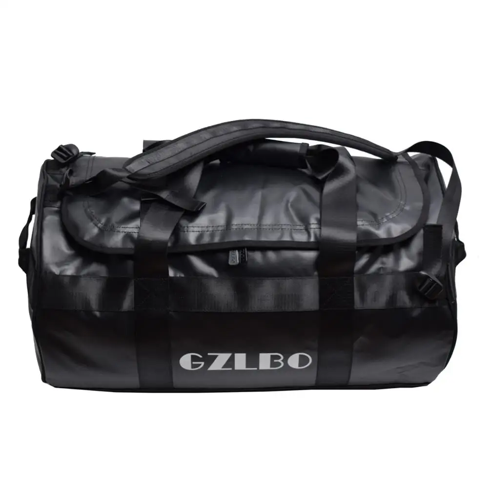 

Wholesale Custom 65L Black Travel Bags Waterproof Sports Duffle Bag For Men