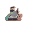 Custom high quality gold/copper/rose gold plating hard enamel pins