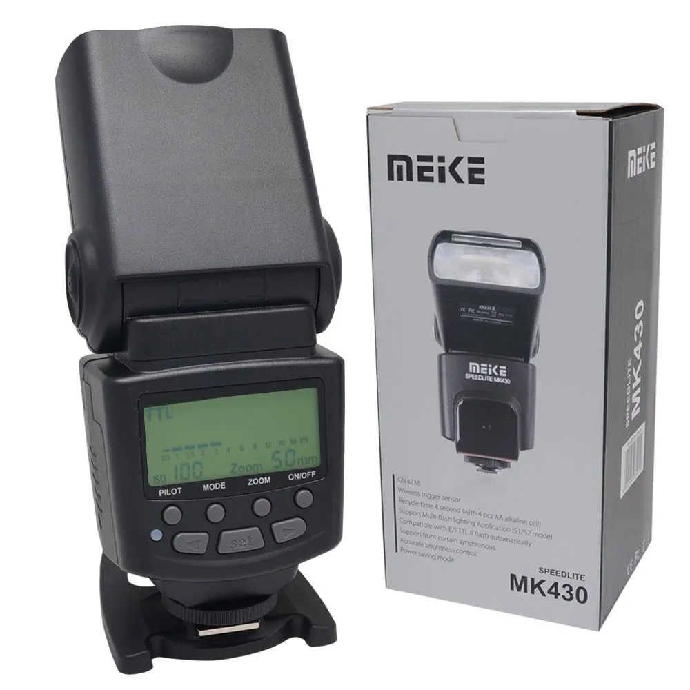 MEIKE MK-430C TTL Flash Light Speedlite for Canon Digital Camera 550D 600D 700D 70D 6D 60D 450D 5D Mark iii 1100D