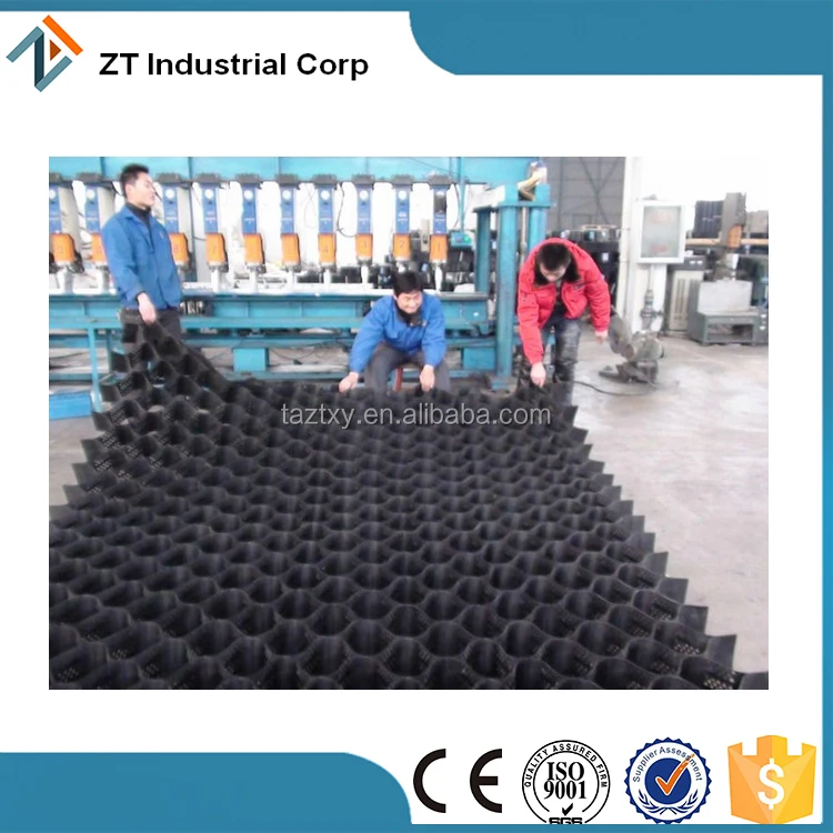 
150mm height ASTM standard black color plastic driveway paver gravel stabilizer geocell 