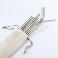 

Eco friendly hot sale stainless steel wholesale metal straws