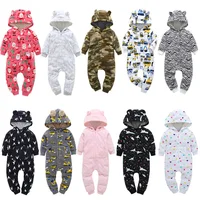 

Baby Rompers Winter Newborn Baby Boys Clothes Animal Hooded Baby Outfits