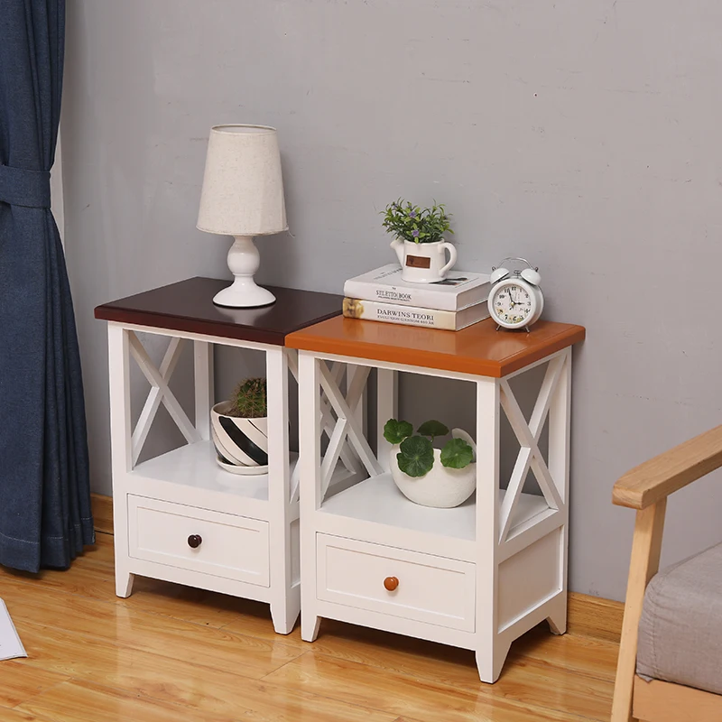 
Bedside Tables Cabinet 1 Drawers Nightstand Bed Side Table 