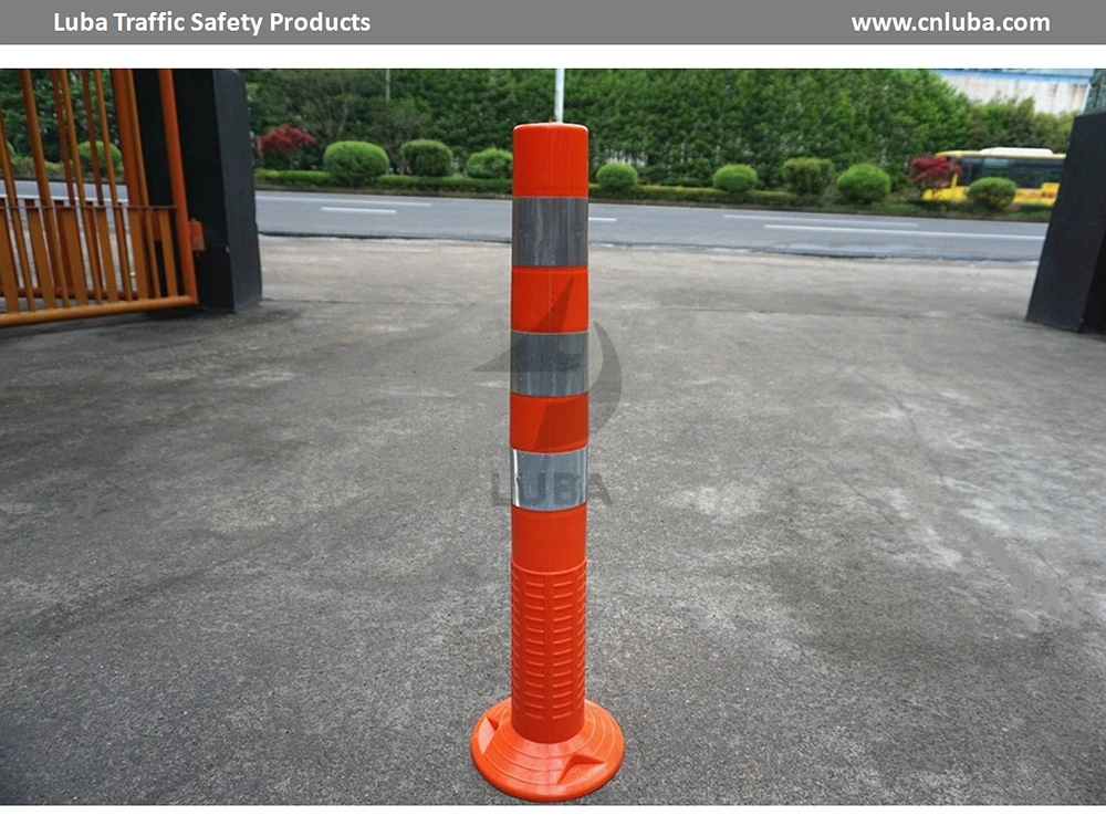 Traffic safety tpu column barrier