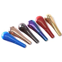 

New zinc alloy bright spoon smoking pipe magnetic spoon pipe fashion smoking pipe 024