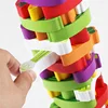 Wooden Vegetables Toys Tumbling Stacking Tower Dice tower Block Board Game Interactive Educational stacking tower game