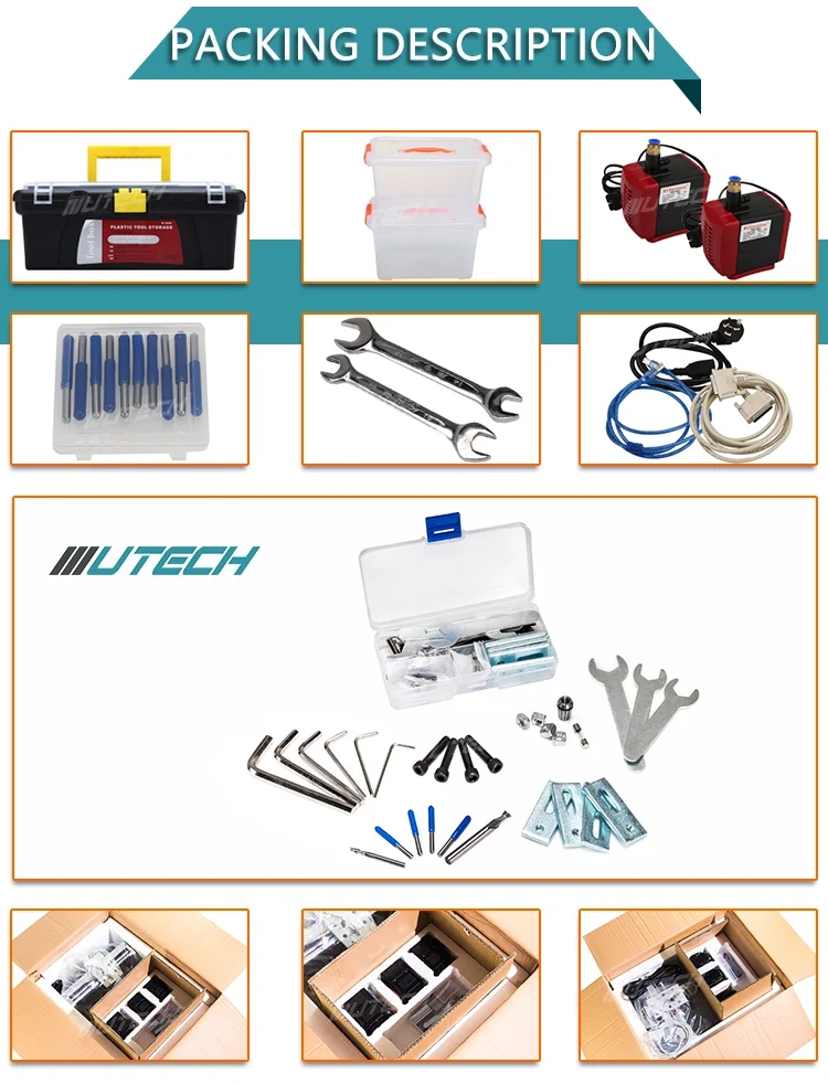 UTECH 300W 800W 1.5KW 3 Axis 4 Axis cnc router wood for advertising