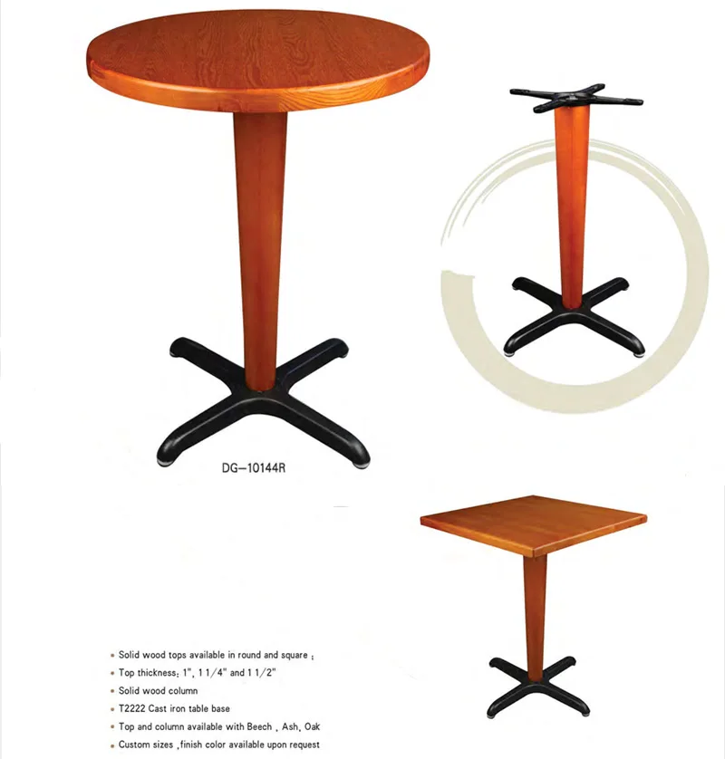 Wholesale Cheap Modern Cafeteria Round Design Pedestal Steel Cast