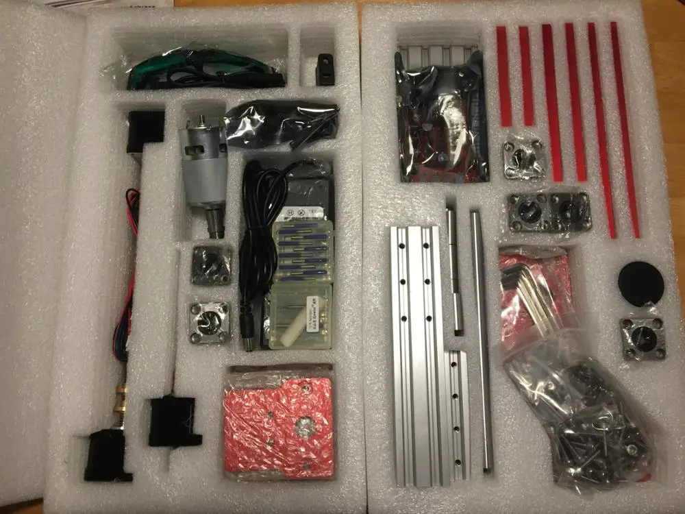 CNC router Metal engraving machines DIY Mini CNC kit 3 axis for pvc pcb metal aluminum copper wood Carving