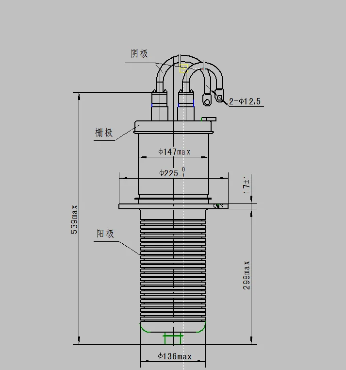 ISO 9000 Electron Tube Triode FD-911SA Vacuum tube FD-911SA/ Electronic tube FD-911SA/c