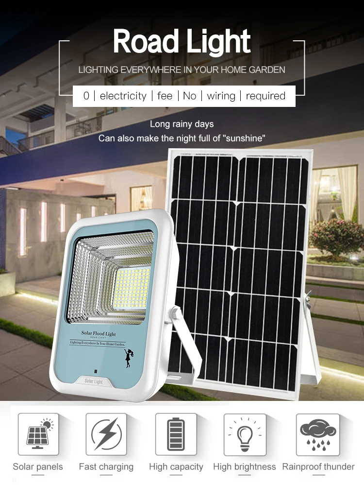 Ngoài trời chống nước IP66 nhôm đúc 30w 50w 70w 100w đèn đường năng lượng mặt trời