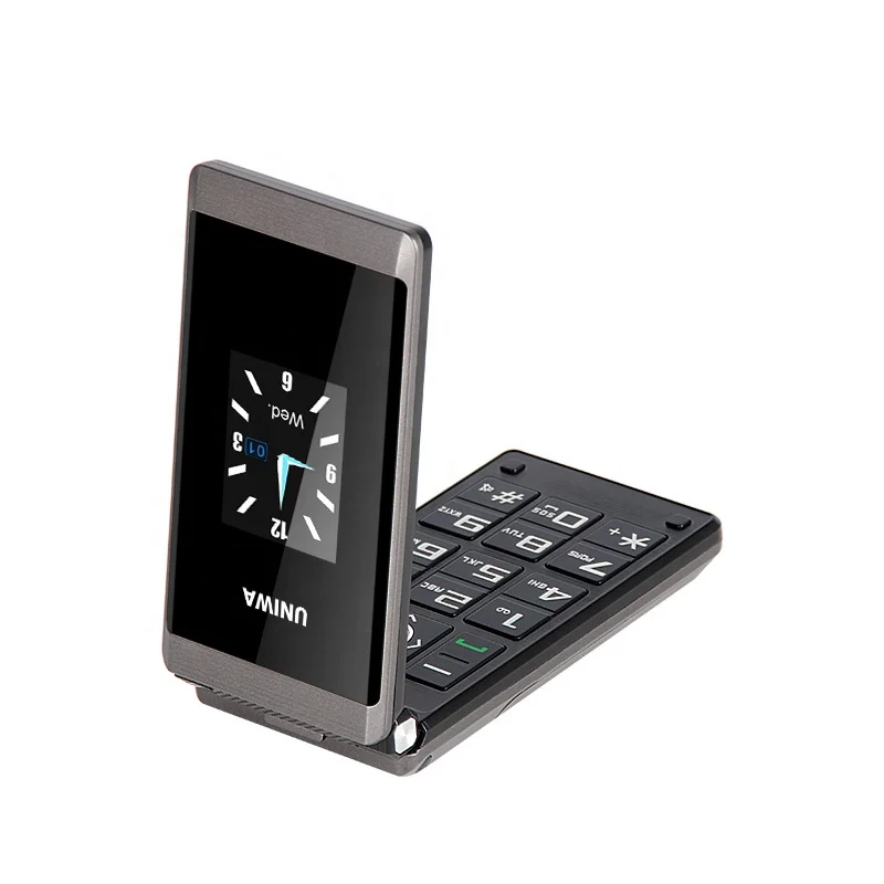 UNIWA X28 Good Quality Cheap Price 2.8 Inch 2G GSM Quad Band Unlocked Feature Flip Phone For Wholesale