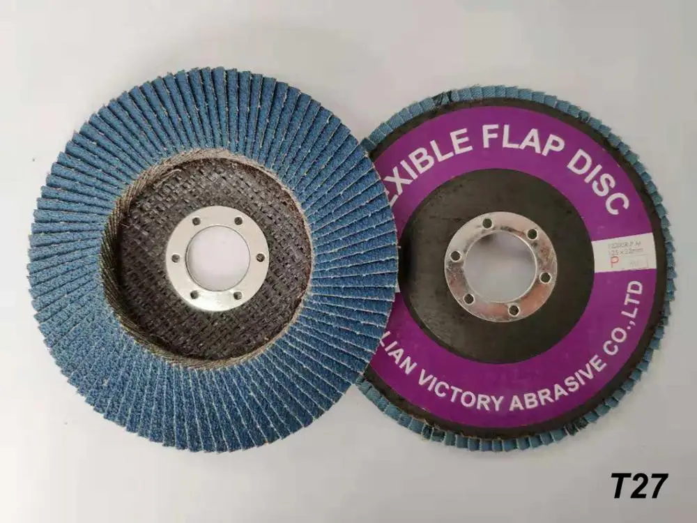 100mm T27 Grit 240 Zirconia Flap Disc Emery Cloth Sanding Disc For