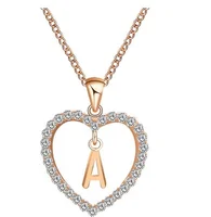 

Wholesale 26 Alphabet Letter Charm Pendant Necklaces A-Z Initial Charm Chain Necklace for Women