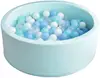 Wholesale Green Kids Round Ball Pit, Premium Handmade Kiddie Balls Pool, Soft Indoor Outdoor Nursery Baby Playpens, Ide