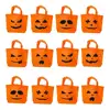 2019 new arrival high quality custom made halloween party favors trick treat candy pumpkin face tote PP non woven ultrasound bag
