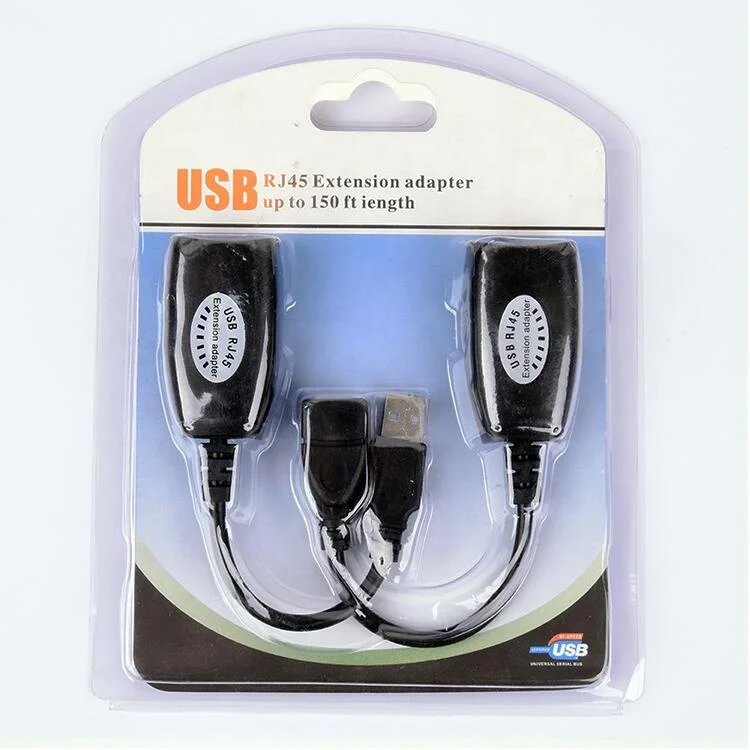 

USB to RJ45 Lan Extension Adapter Cable USB Over Ethernet RJ45 Extender Adapter Cat5 Cat5E Cat6
