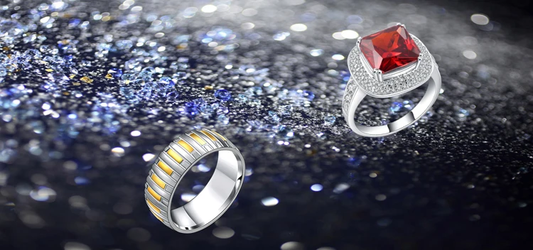 Engagement mesh carbon fiber ring blank in stainless steel