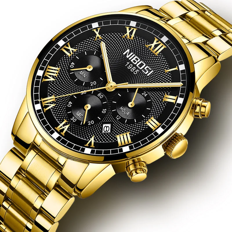 

Relogio Masculino NIBOSI Chronograph Men Watches Top Brand Luxury Quartz Gold Wrist Watch Reloj Hombre Male Clock Man Watch 2018, N/a